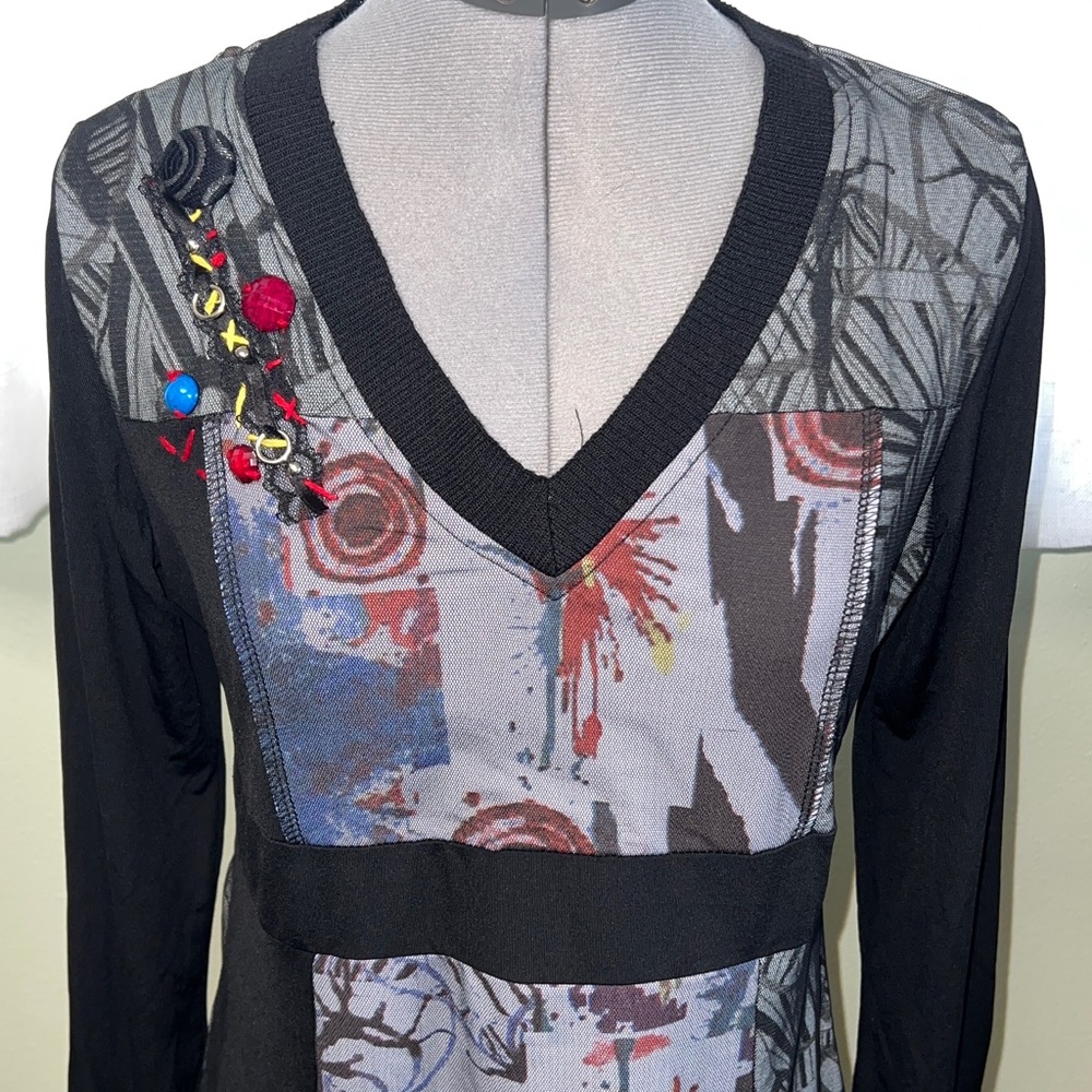 Young Threads Patchwork Long-Sleeve Dress - image 4